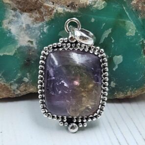 Ametrine 1.25" 925 Sterling Silver Pendant (REXT29-344)