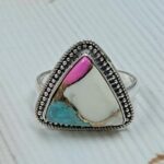 Cotton Candy Turquoise Size US 9 925 Sterling Silver Ring (REXT121-100)
