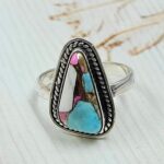 Cotton Candy Turquoise Size US 6 925 Sterling Silver Ring (REXT121-118)