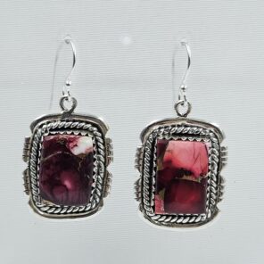 Red Rose Dahlia 1.5" 925 Sterling Silver Earring (REXT118-28)