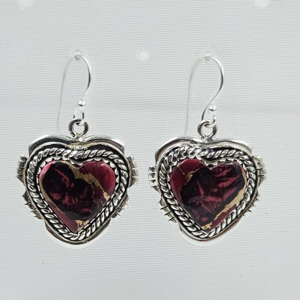 Red Rose Dahlia 1.5" 925 Sterling Silver Earring (REXT118-25)