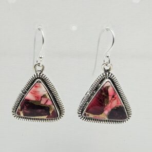 Red Rose Dahlia 1.5" 925 Sterling Silver Earring (REXT118-70)