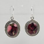 Red Rose Dahlia 1.5" 925 Sterling Silver Earring (REXT118-30)