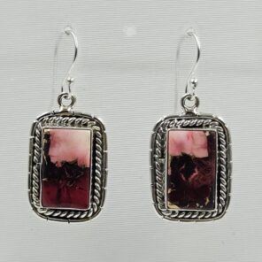 Red Rose Dahlia 1.5" 925 Sterling Silver Earring (REXT118-29)