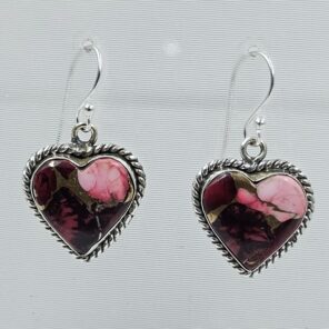Red Rose Dahlia 1.5" 925 Sterling Silver Earring (REXT118-53)