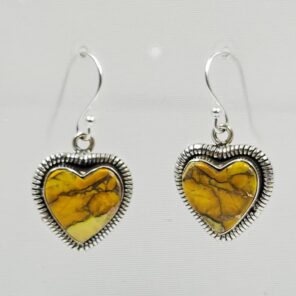 Honey Dahlia 1.25" 925 Sterling Silver Earring (REXT29-356)