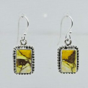 Honey Dahlia 1.5" 925 Sterling Silver Earring (REXT29-362)