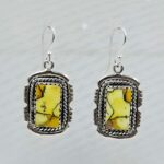 Honey Dahlia 1.5" 925 Sterling Silver Earring (REXT29-367)