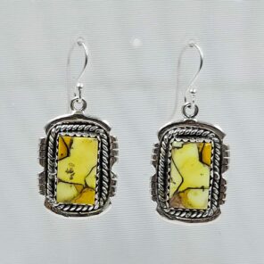 Honey Dahlia 1.5" 925 Sterling Silver Earring (REXT29-367)