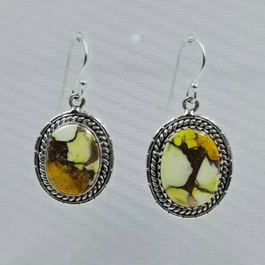 Honey Dahlia 1.25" 925 Sterling Silver Earring (REXT29-371)