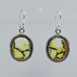 Honey Dahlia 1.25" 925 Sterling Silver Earring (REXT29-373)