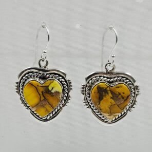 Honey Dahlia 1.25" 925 Sterling Silver Earring (REXT29-374)