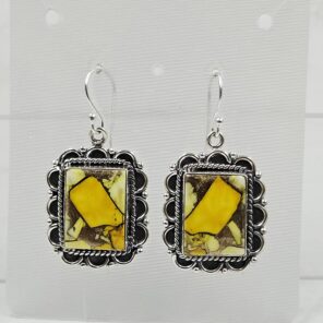 Honey Dahlia 1.5" 925 Sterling Silver Earring (REXT29-375)