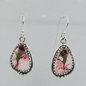 Red Rose Dahlia 1.5" 925 Sterling Silver Earring (REXT118-83)