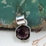 Watermelon Tourmaline 1" 925 Sterling Silver Pendant (RS17-580)