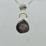 Watermelon Tourmaline 1" 925 Sterling Silver Pendant (RS17-558)