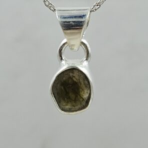 Watermelon Tourmaline 1" 925 Sterling Silver Pendant (RS17-574)