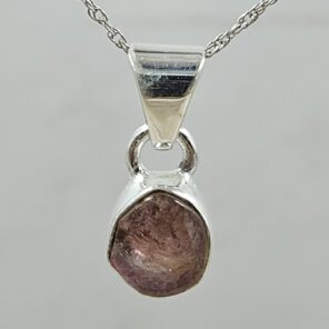 Watermelon Tourmaline 1" 925 Sterling Silver Pendant (RS17-570)