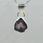 Watermelon Tourmaline 1" 925 Sterling Silver Pendant (RS17-566)