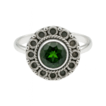 Chrome Diopside 925 Sterling Silver Dainty Ring (RS66-53)