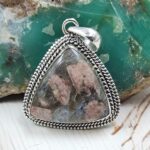Crinoid Fossil 1.5" 925 Sterling Silver Pendant (REXT92-125)