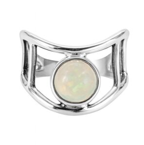 Ethiopian Opal 925 Sterling Silver Ring (REXT127-4)