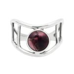 Red Rose Dahlia 925 Sterling Silver Ring (REXT127-2)