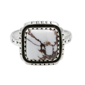 Wild Horse Jasper 925 Sterling Silver Ring (REXT126-5)