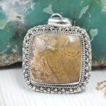 Imperial Jasper 1" 925 Sterling Silver Pendant (REXT22-117)