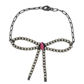 Cotton Candy Turquoise & Navajo Pearls 925 Sterling Silver Bead Bracelet (RS23-83)