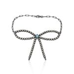 Mohave Turquoise & Navajo Pearls 925 Sterling Silver Bead Bracelet (RS23-85)
