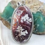 Crazy Lace Agate 2" 925 Sterling Silver XL Pendant (RS1-76)