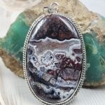 Crazy Lace Agate 2" 925 Sterling Silver XL Pendant (RS1-74)