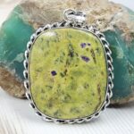 Atlantisite 2.5" 925 Sterling Silver XL Pendant (RS1-65)