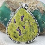 Atlantisite 2.5" 925 Sterling Silver XL Pendant (RS1-66)