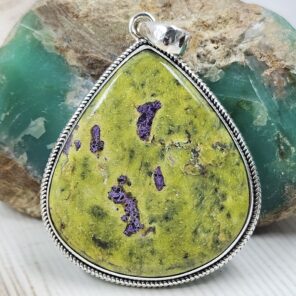 Atlantisite 2.5" 925 Sterling Silver XL Pendant (RS1-66)