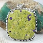 Atlantisite 2.5" 925 Sterling Silver XL Pendant (RS1-68)