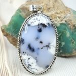 Dendritic Opal 2.5" 925 Sterling Silver XL Pendant (RS1-63)
