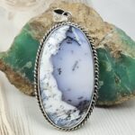 Dendritic Opal 2.5" 925 Sterling Silver XL Pendant (RS1-61)