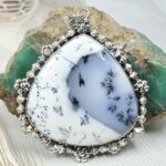 Dendritic Opal 2.5" 925 Sterling Silver XL Pendant (RS1-64)