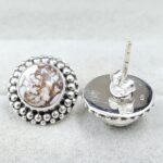 Wild Horse Jasper 925 Sterling Silver Stud Earing (REXT141-48)