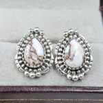 Wild Horse Jasper 925 Sterling Silver Stud Earring (REXT142-23)