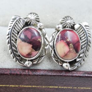 Red Rose Dahlia 925 Sterling Silver Stud Earing (REXT141-50)