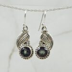 Mystic Topaz 1.25" 925 Sterling Silver Earrings (REXT55-223)