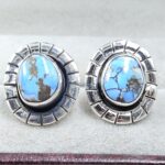 Golden Hills Turquoise 925 Sterling Silver Stud Earring (RS16-224)