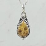 Plum Root Agate 1" 925 Sterling Silver Pendant (RS17-607)