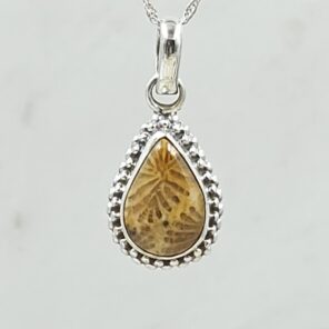 Plum Root Agate 1" 925 Sterling Silver Pendant (RS17-603)