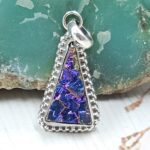 Titanium Druzy 1″ 925 Sterling Silver Pendant (RS12-276)
