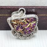Titanium Druzy 1″ 925 Sterling Silver Pendant (RS12-271)