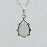 Rainbow Moonstone 0.75" 925 Sterling Silver Pendant (RS8-453)